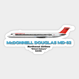 McDonnell Douglas MD-82 - Northwest Airlines "Orient Colours" Sticker